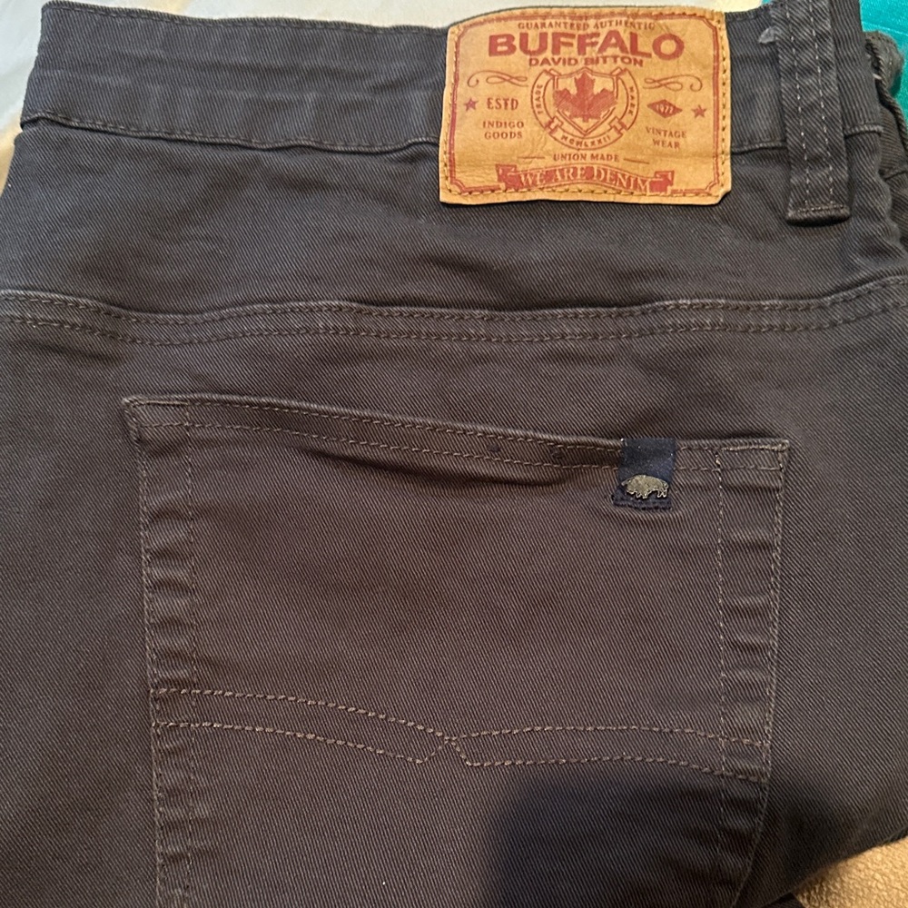 Buffalo David Bitton Men's Dark Grey Jeans size 42 X 30